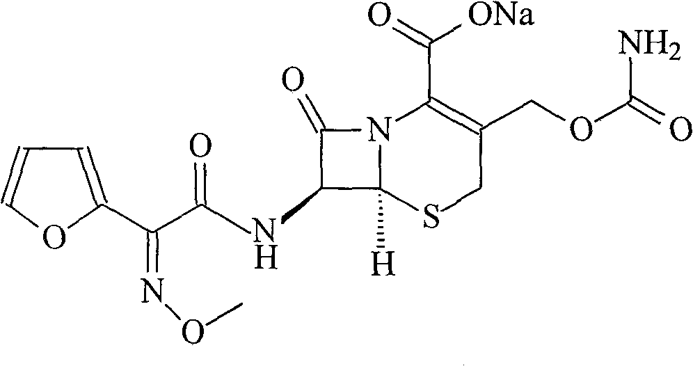 Cefuroxime sodium suspension powder injection