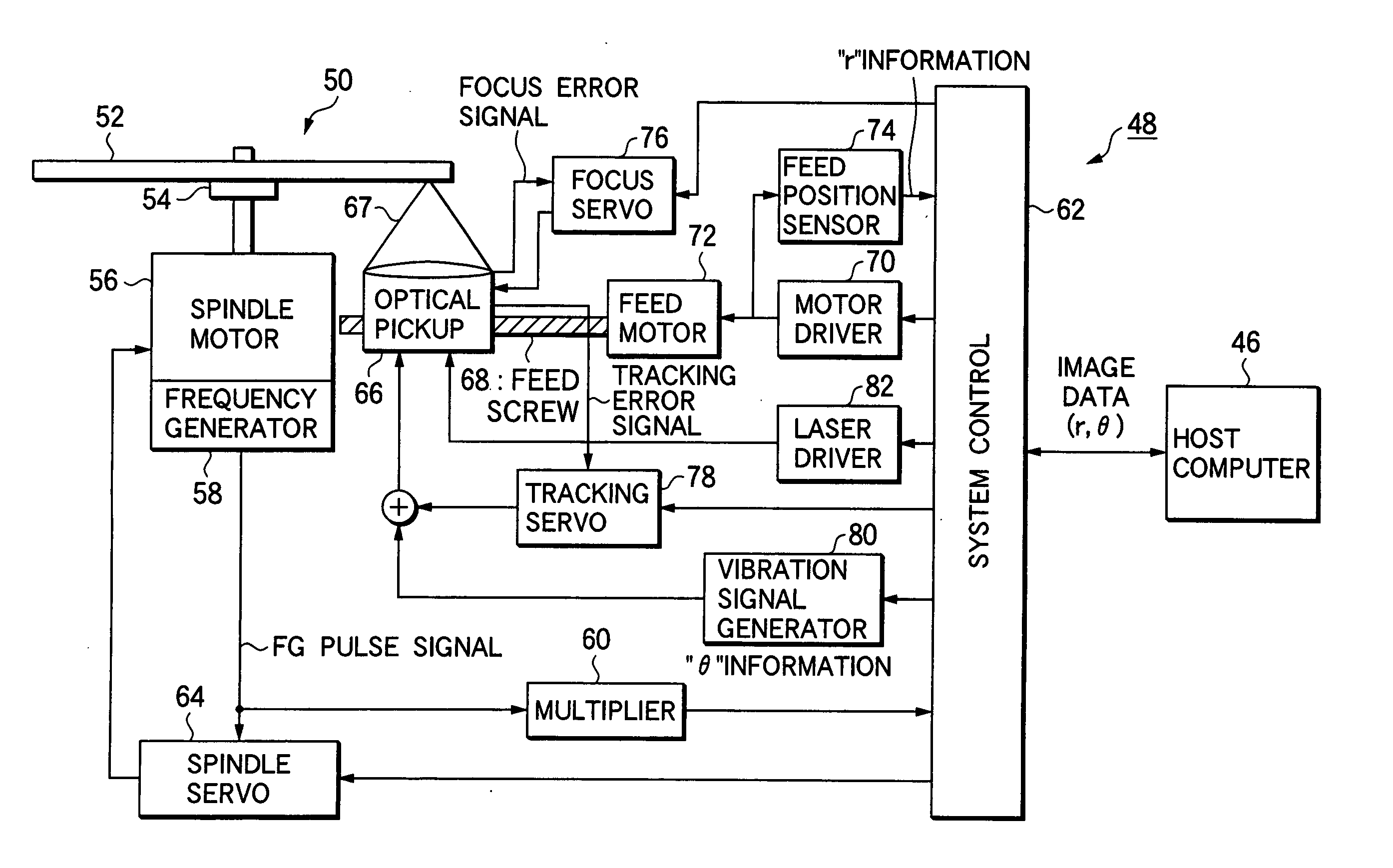 Optical media printing using a vibration signal