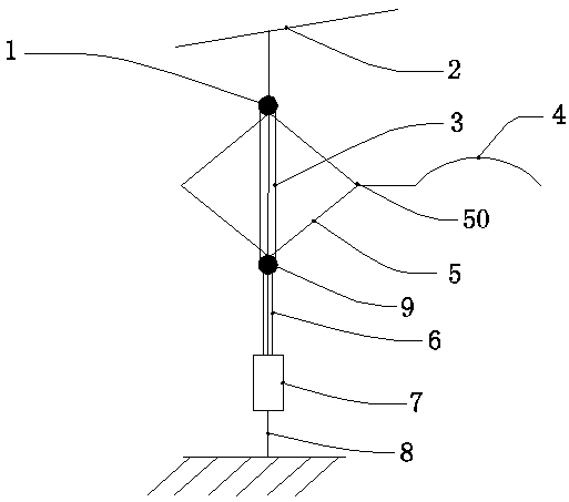 Lifting solar light emitting diode (LED) street lamp