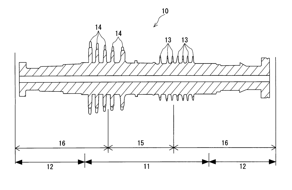 Method of manufacturing steam turbine rotor and steam turbine rotor