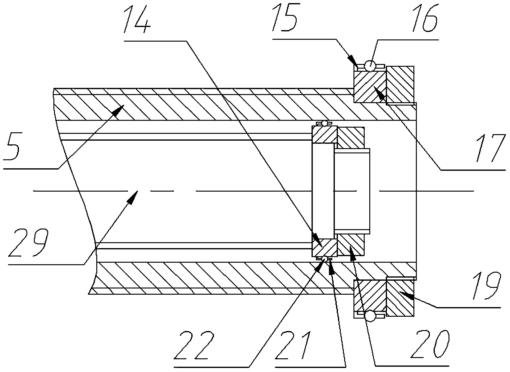 Motor wholly-moving type two-level electric cylinder