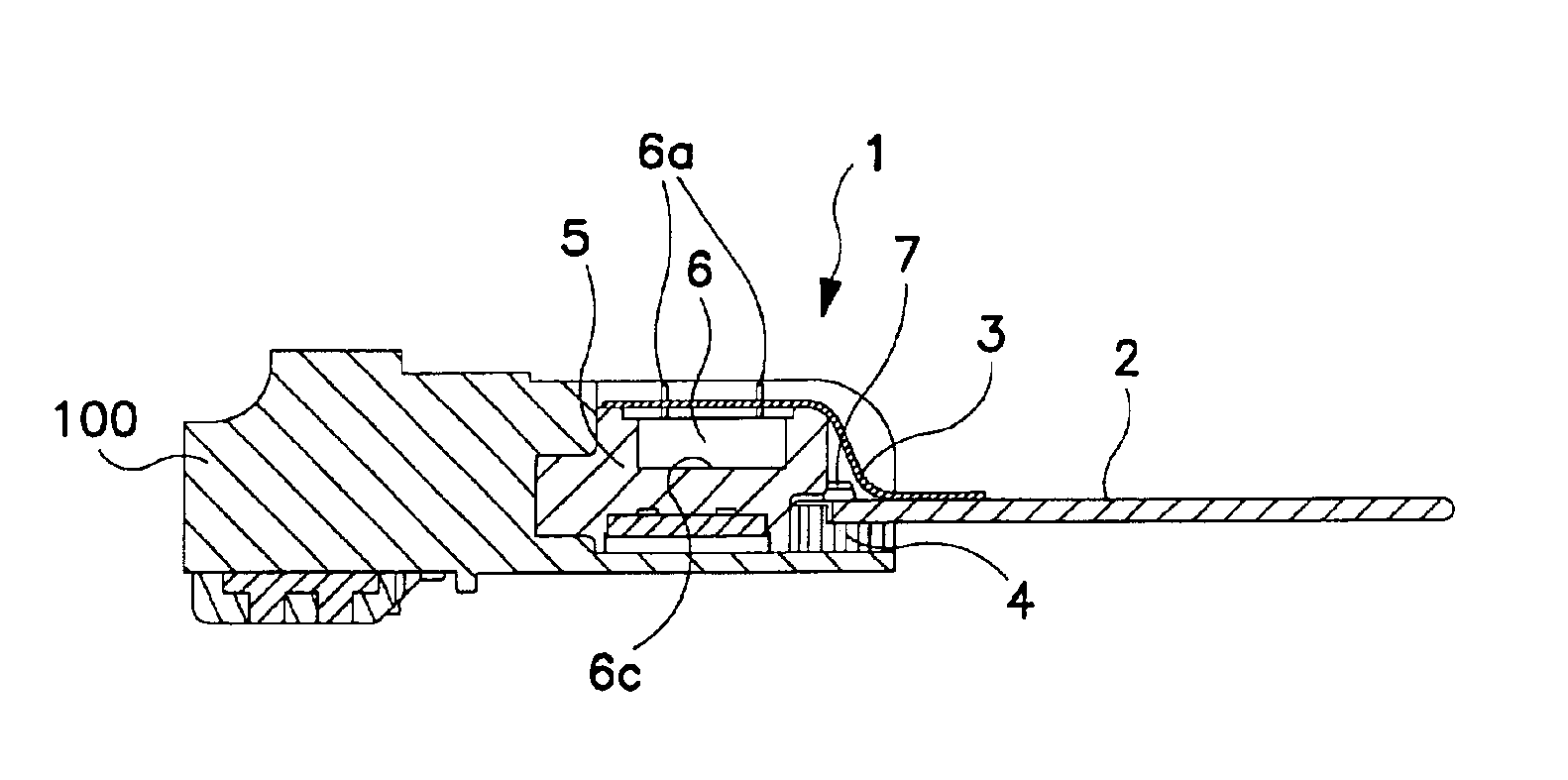 Transceiver for LC connector