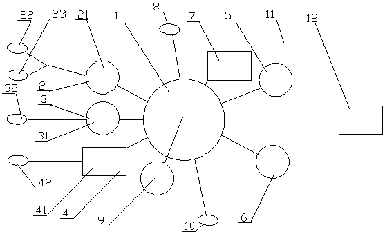 Monitoring device for patients with serious diseases and monitoring method