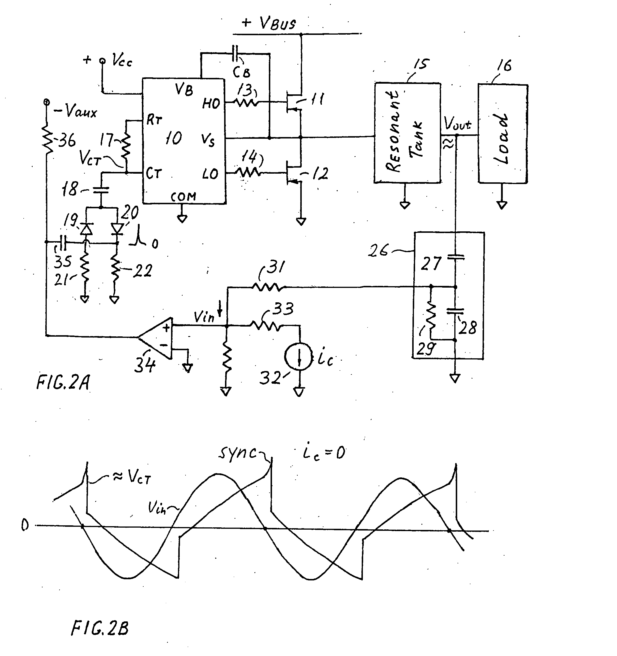 Resonant inverter including feed back circuit having phase compensator and controller