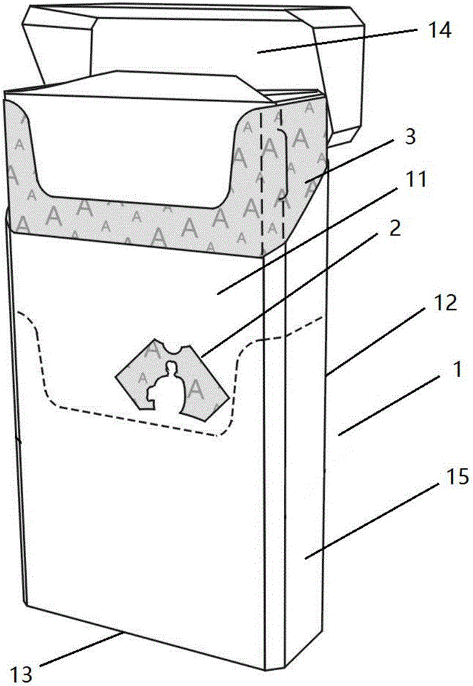 Hollow-out cigarette packaging box