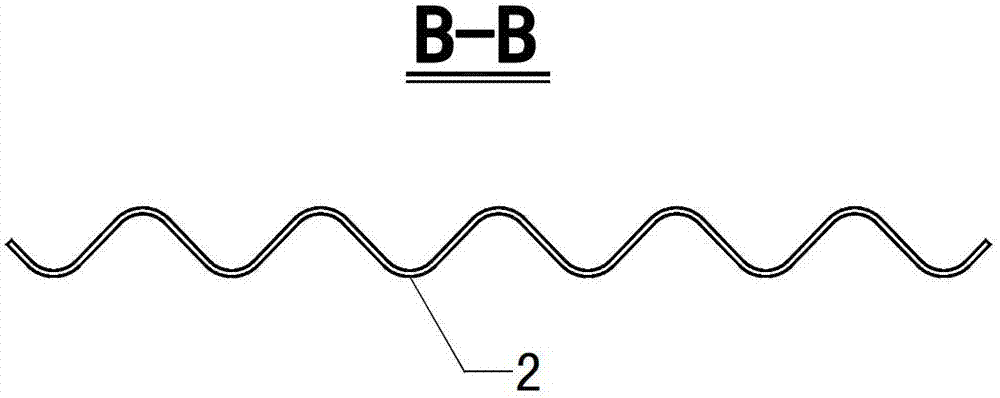 Lattice-type large-span soil-filling composite corrugated steel arch bridge structure