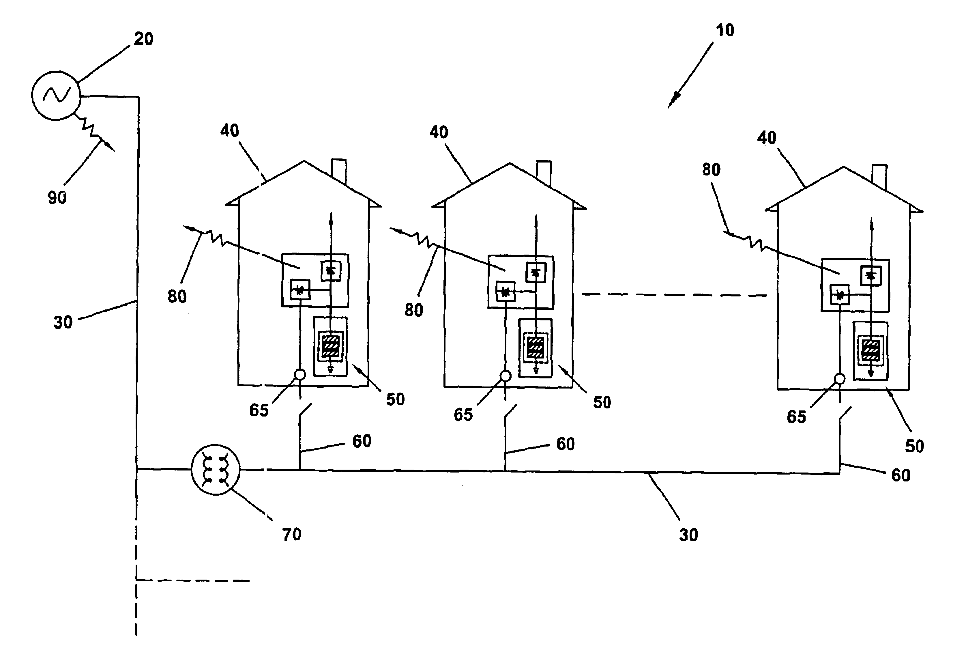 Power load-leveling system and packet electrical storage