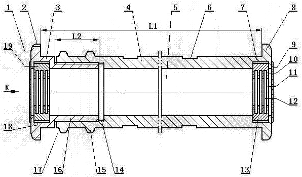 Wall reserved hole device facilitating installation of air conditioner