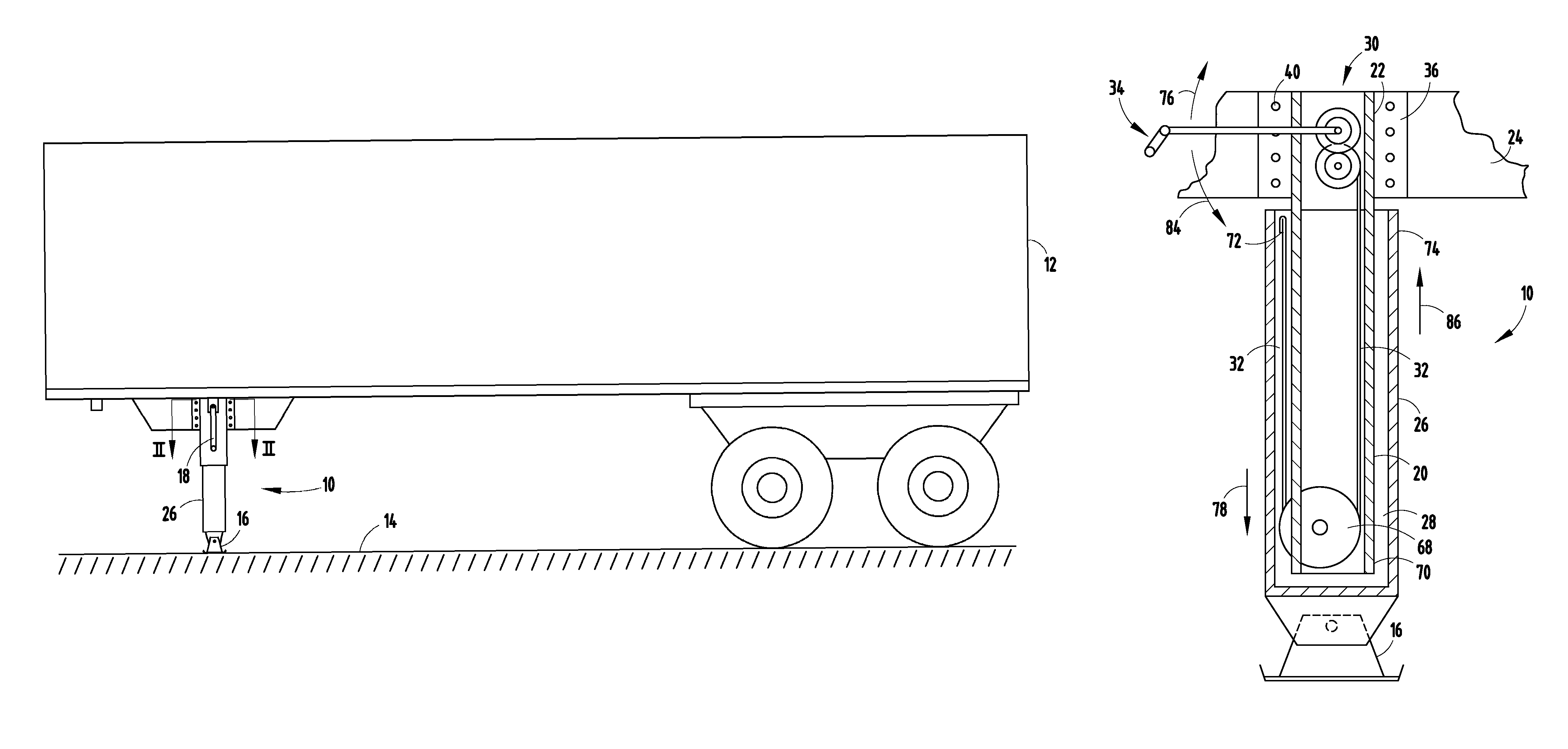 Telescoping landing gear