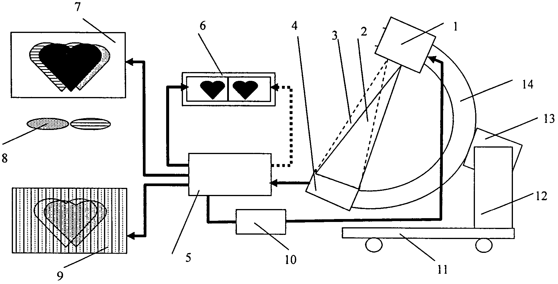 Medical and industrial X-ray real-time stereoscopic imaging device