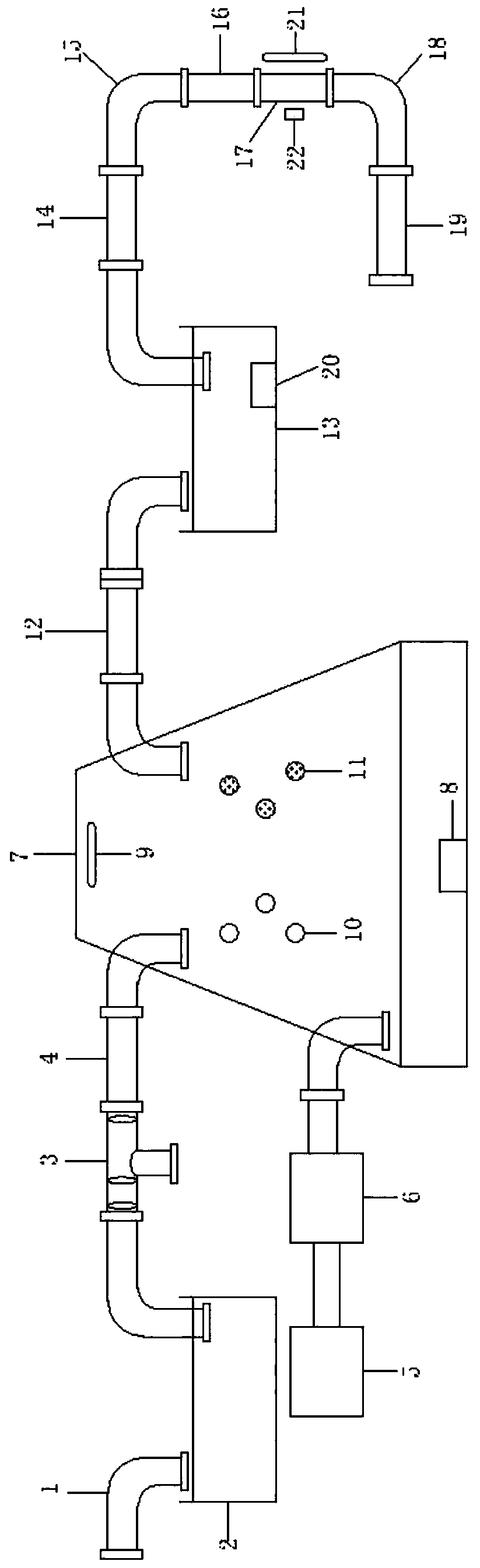 Nanometer graphene purification system and process for treating medical sewage containing novel coronaviruses