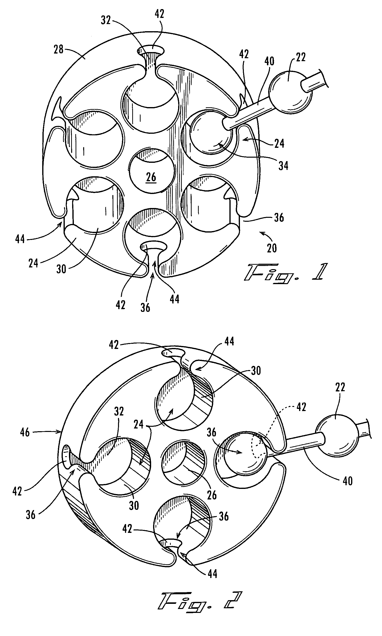 Ball chain and connector for tessellated patterns