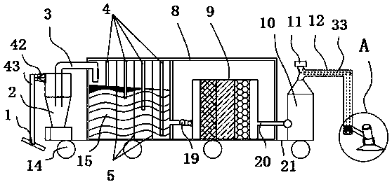 High-efficiency cleaning equipment for ships