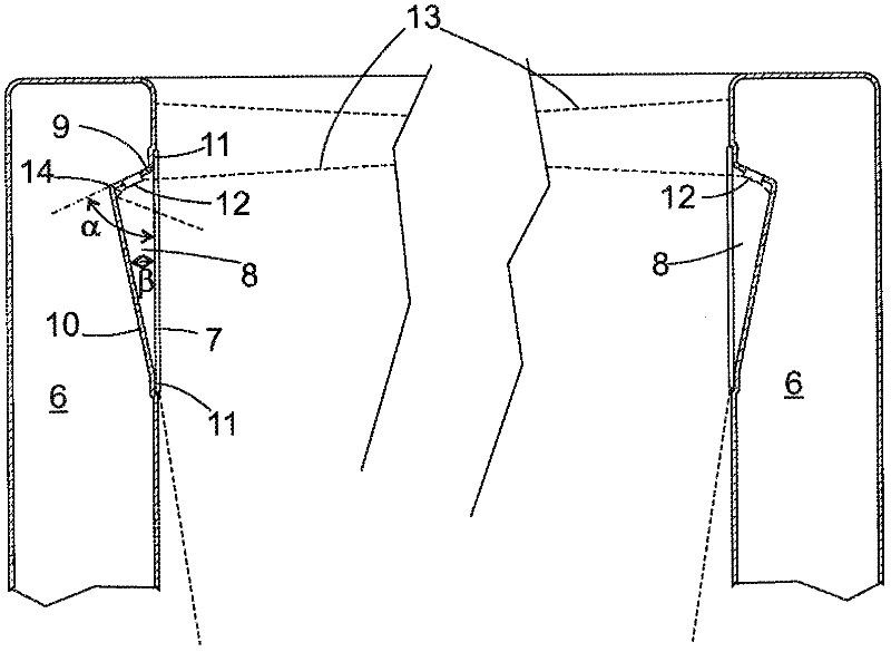 Refrigeration appliance carcass comprising internal lighting