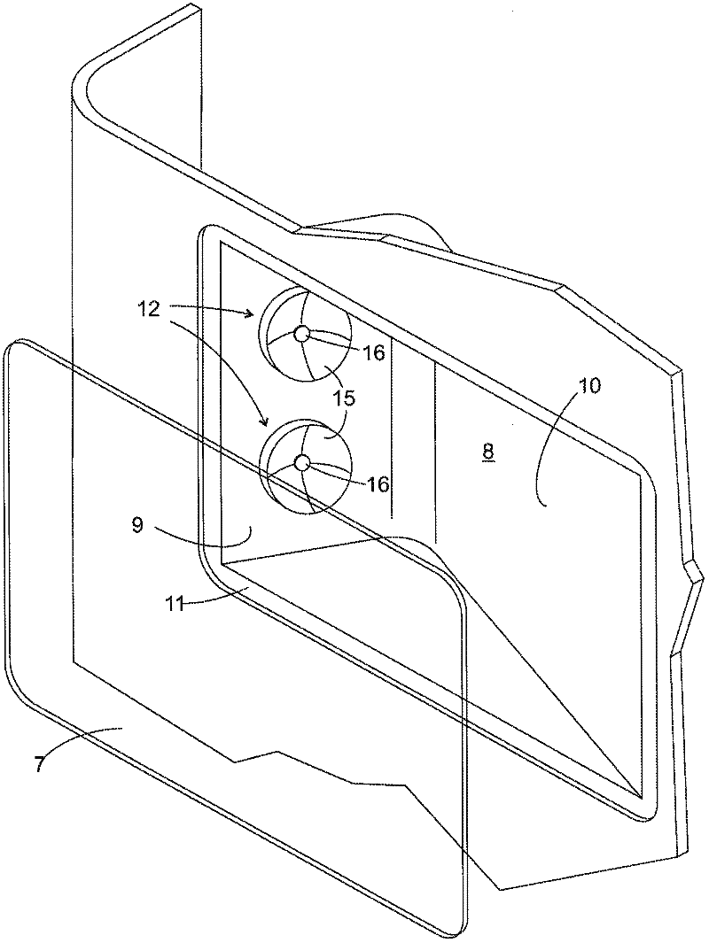 Refrigeration appliance carcass comprising internal lighting