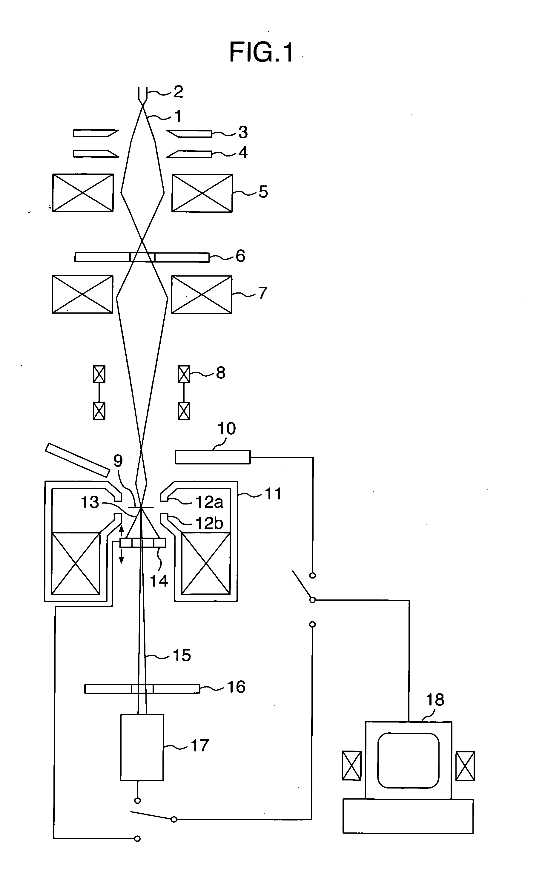 Charged particle beam device with DF-STEM image valuation method