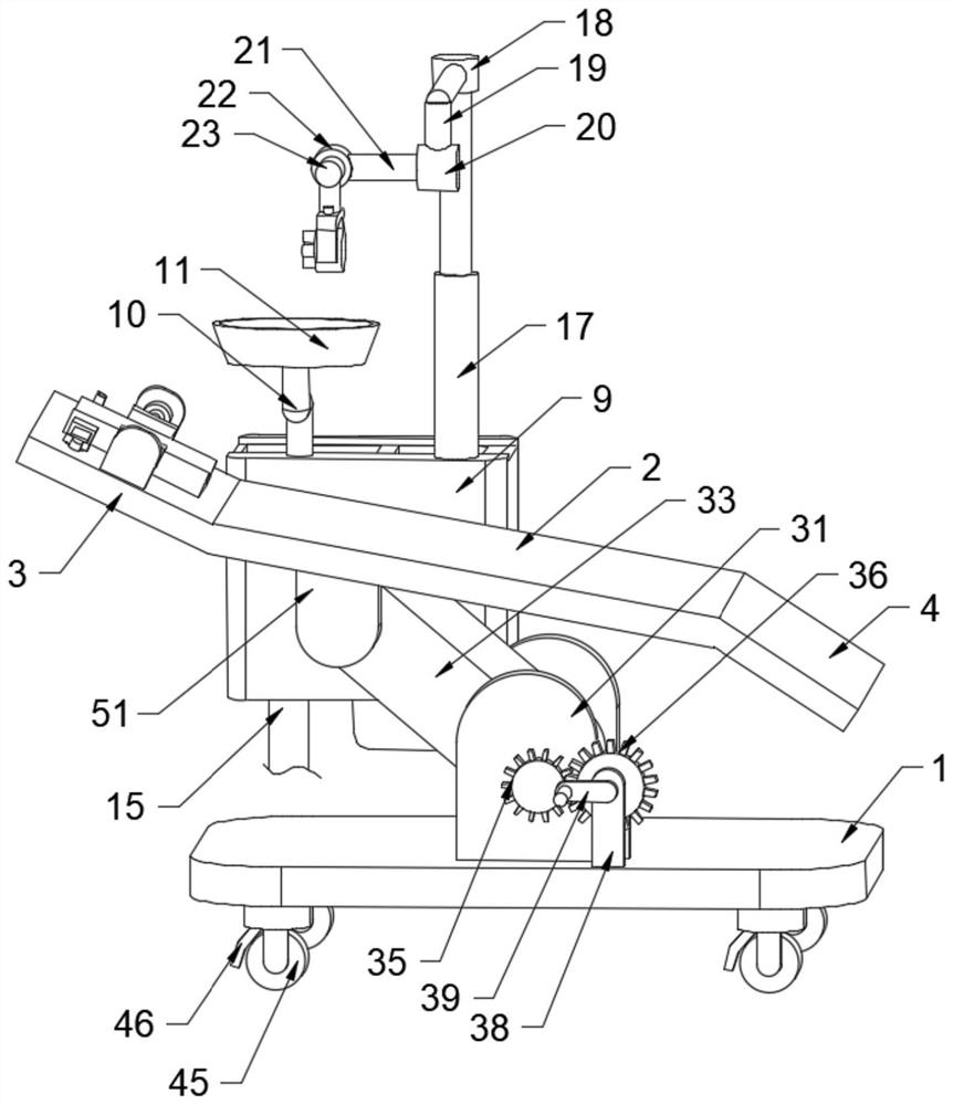 Integrated dental comprehensive treatment table