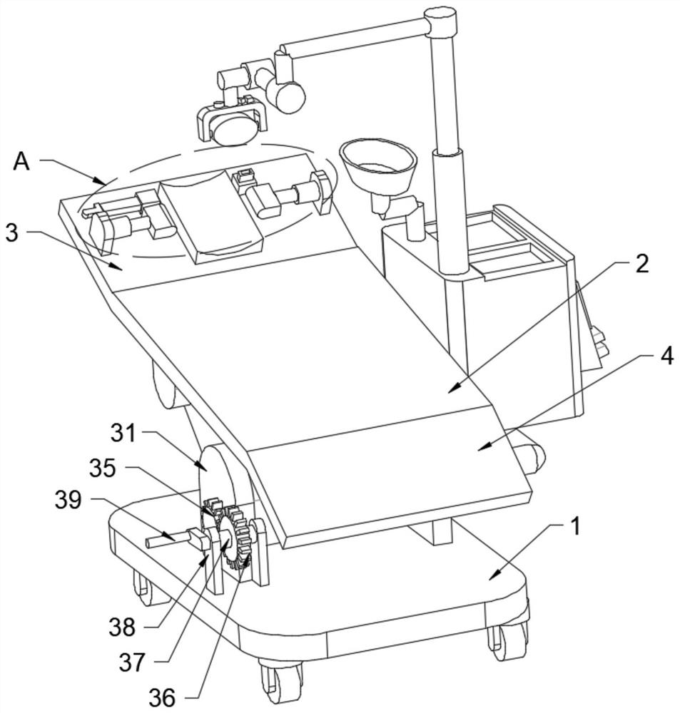 Integrated dental comprehensive treatment table