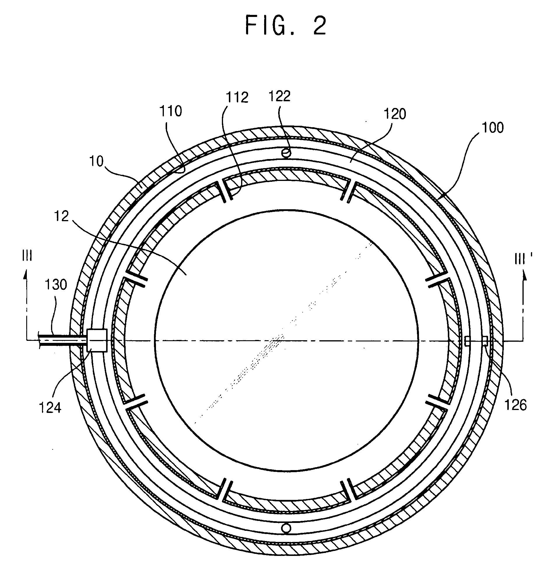 Gas supply device and apparatus for processing a substrate