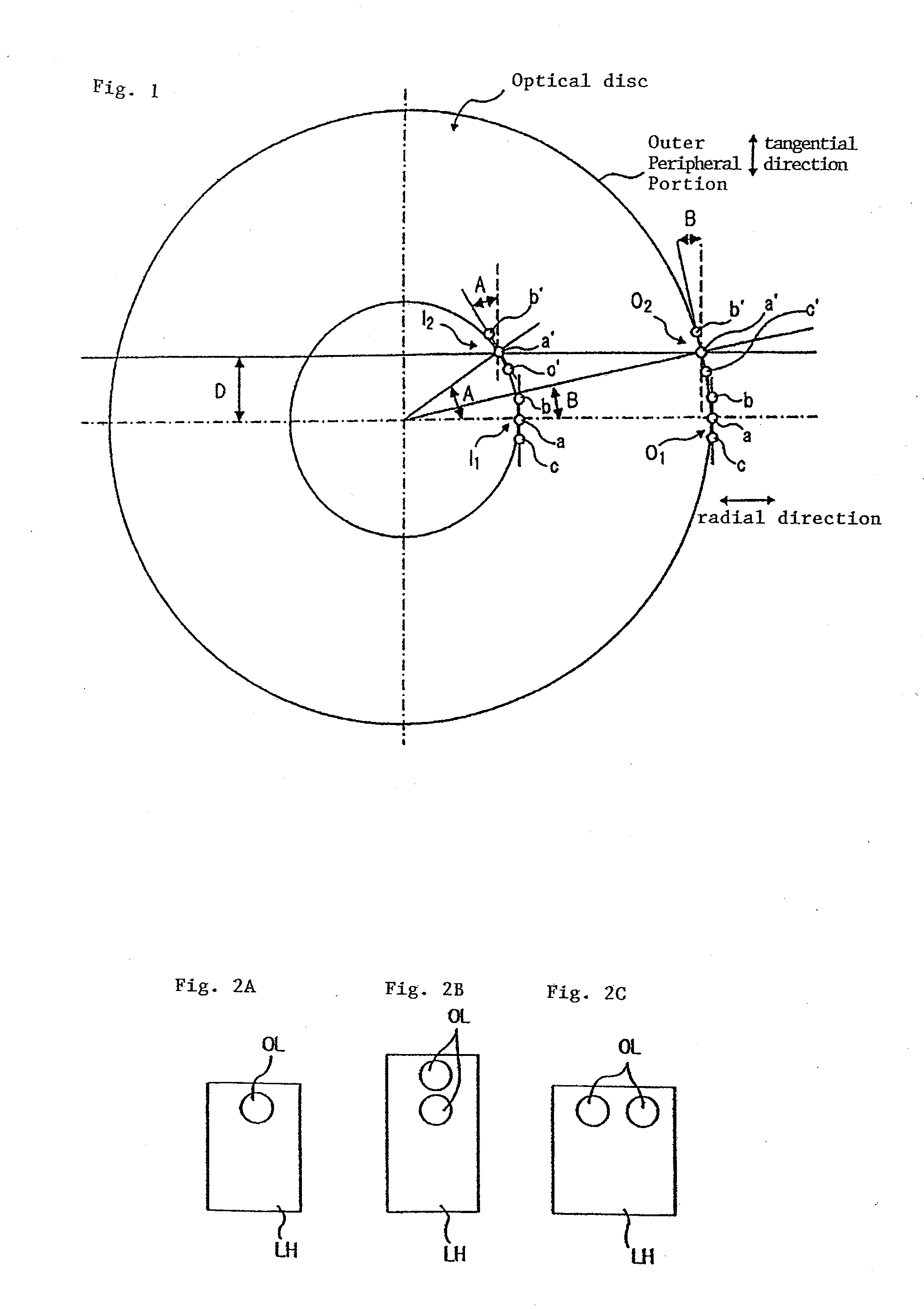 Optical pickup head and optical recording and replaying device