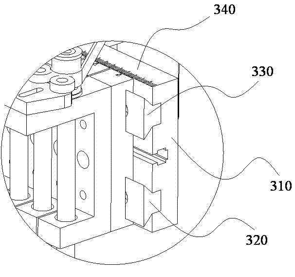 The placement structure of the placement machine