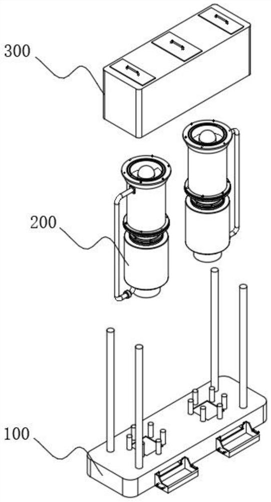 A kind of circulating drying device for lithium battery raw material processing