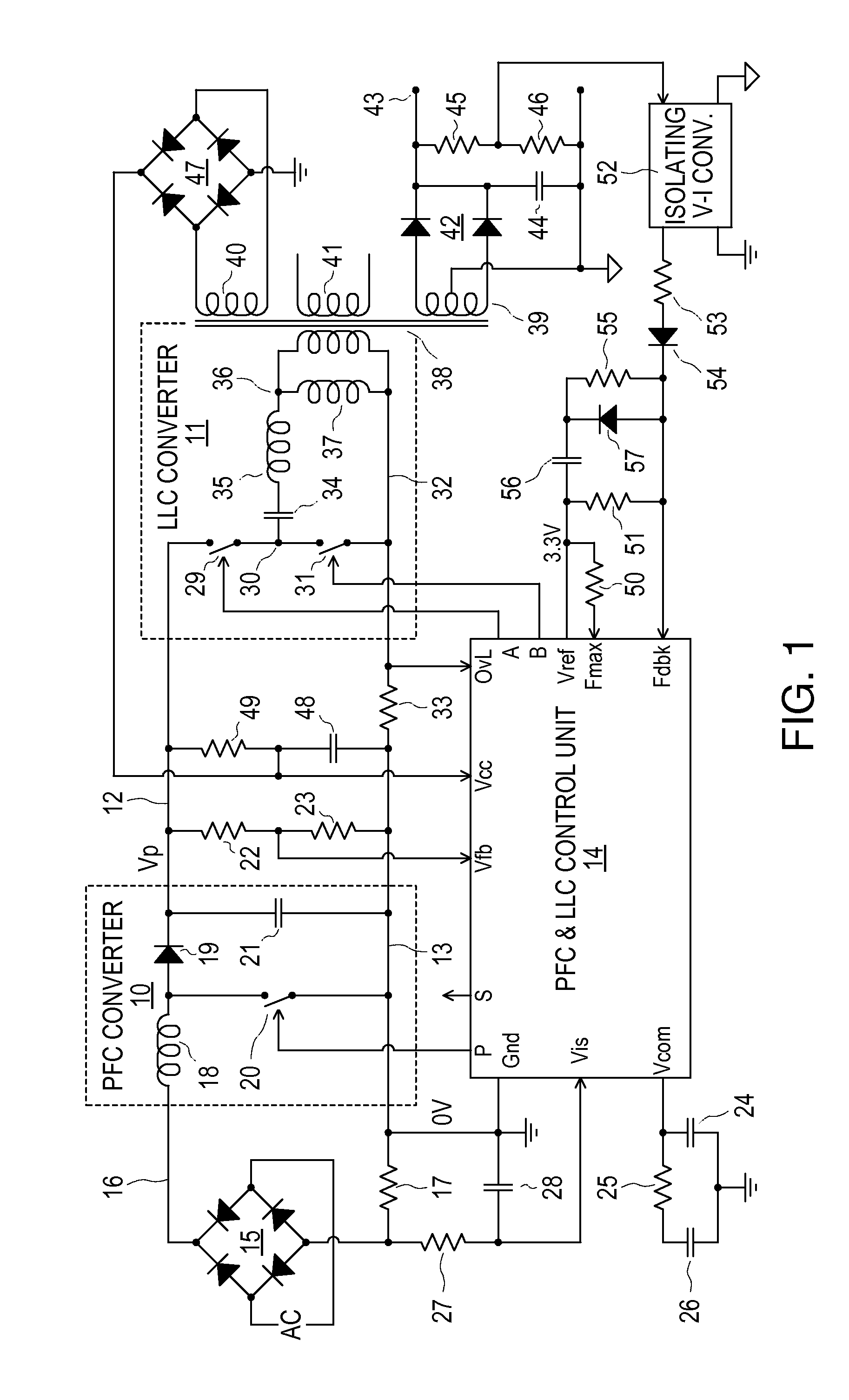 Cascaded PFC and resonant mode power converters