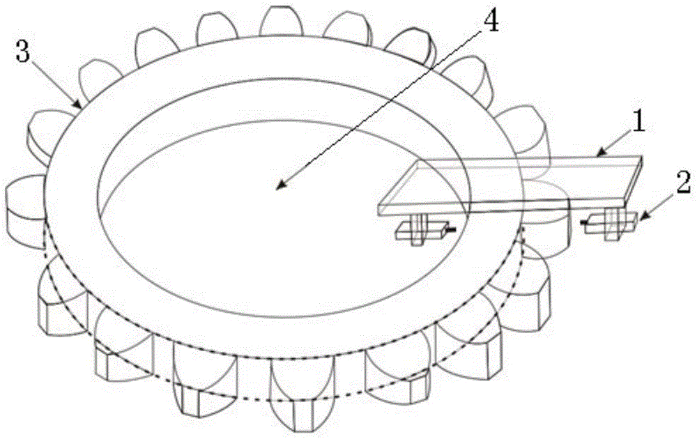 Double arm type measurement instrument of super huge type gear and measurement method thereof