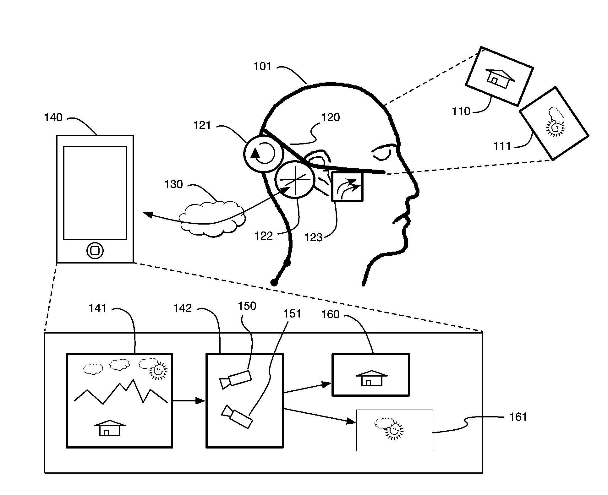 Variable resolution virtual reality display system