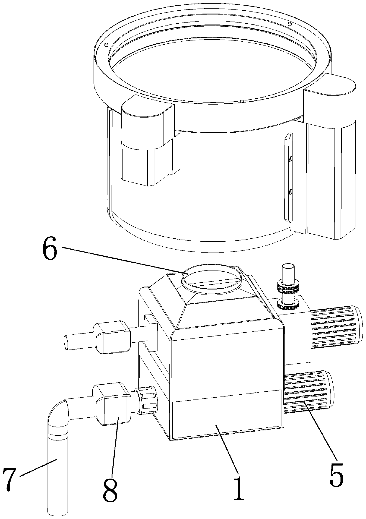 Garbage disposer special for dishwasher