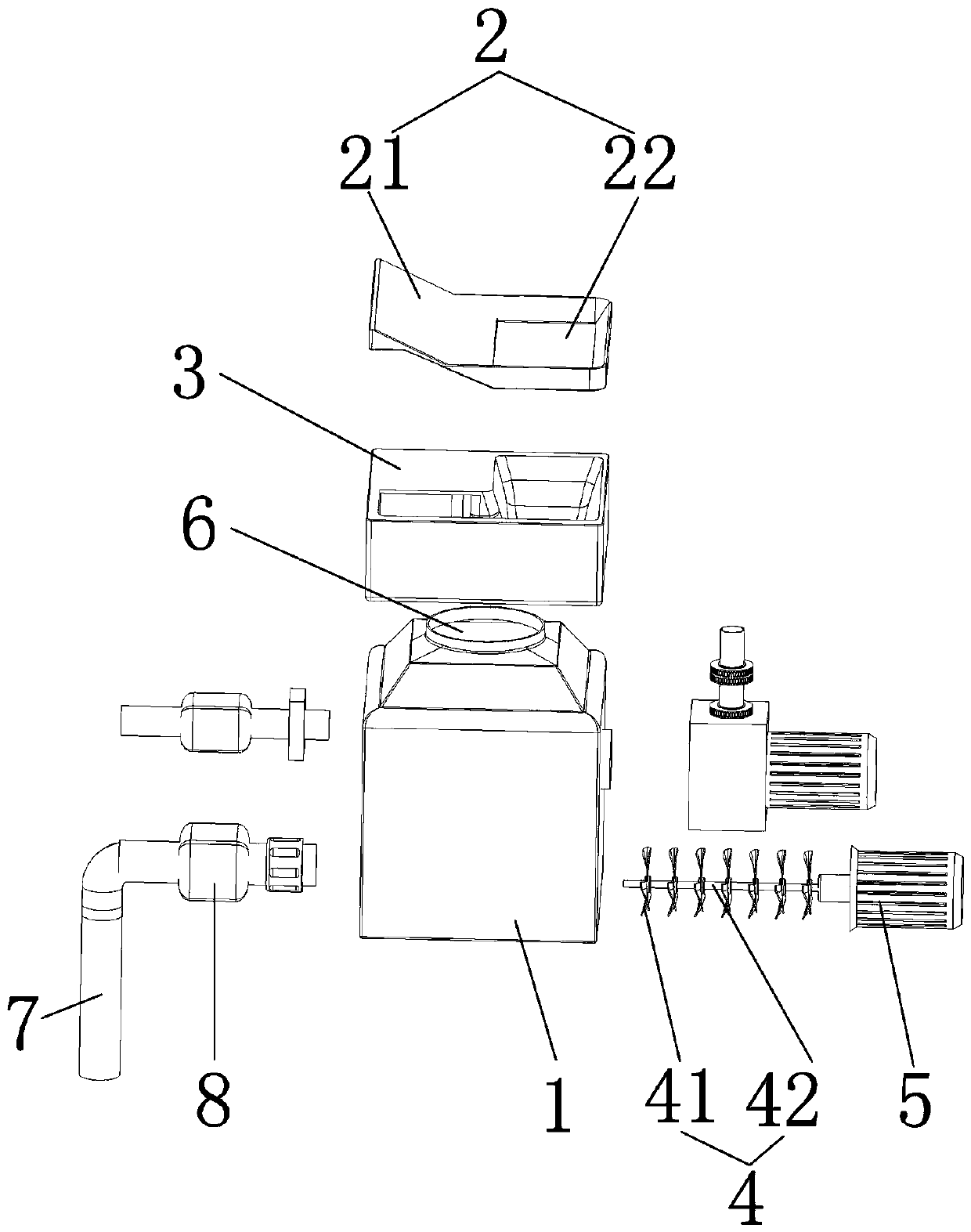 Garbage disposer special for dishwasher