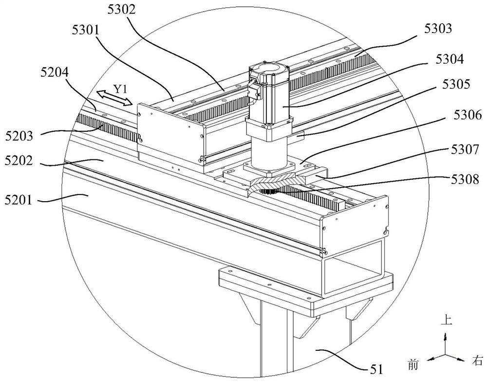 Double-transverse-moving truss manipulator for drum brake pad hot press molding production line