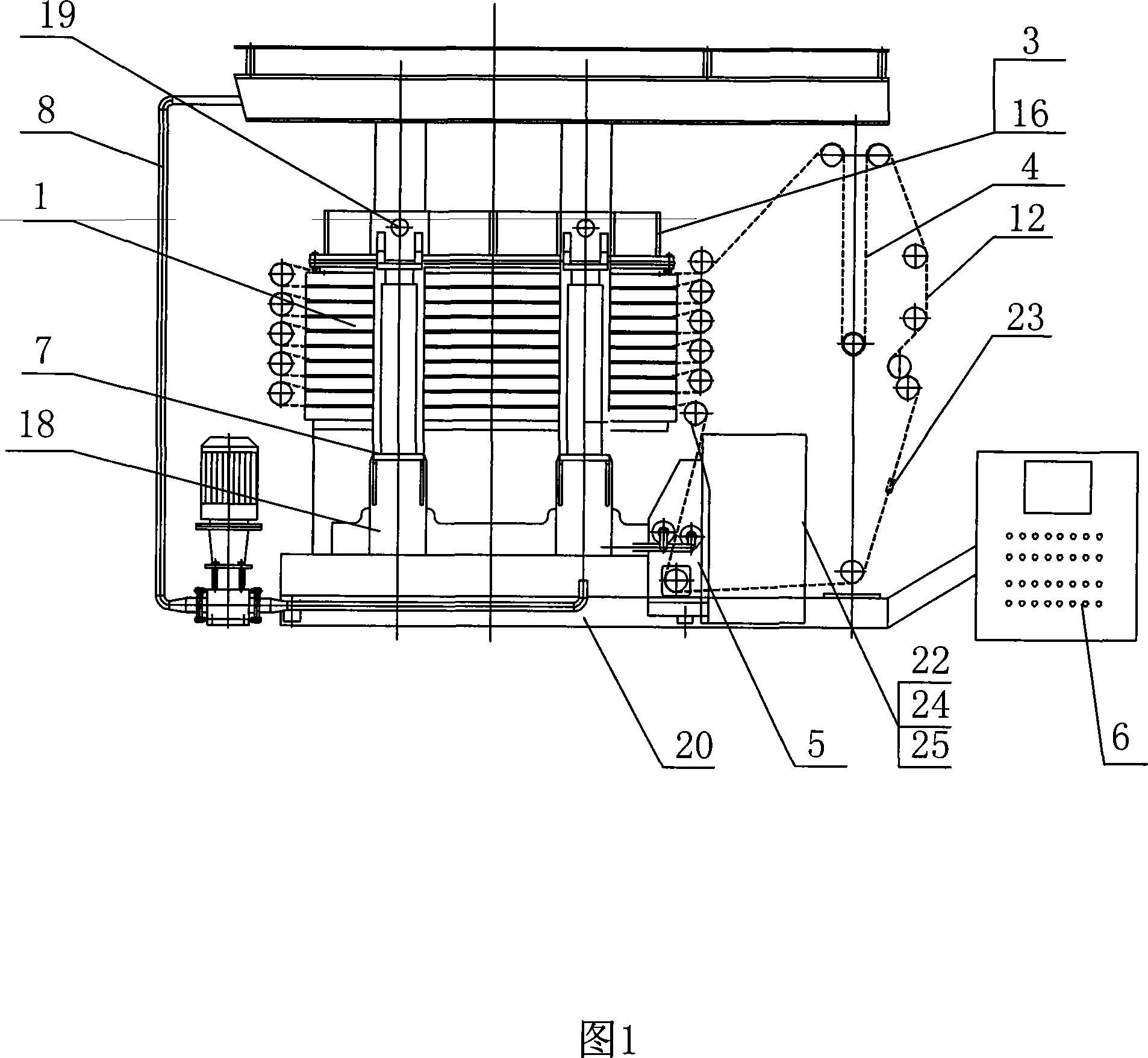 Vertical type full automatic plate-and-frame filter press, and filter technique