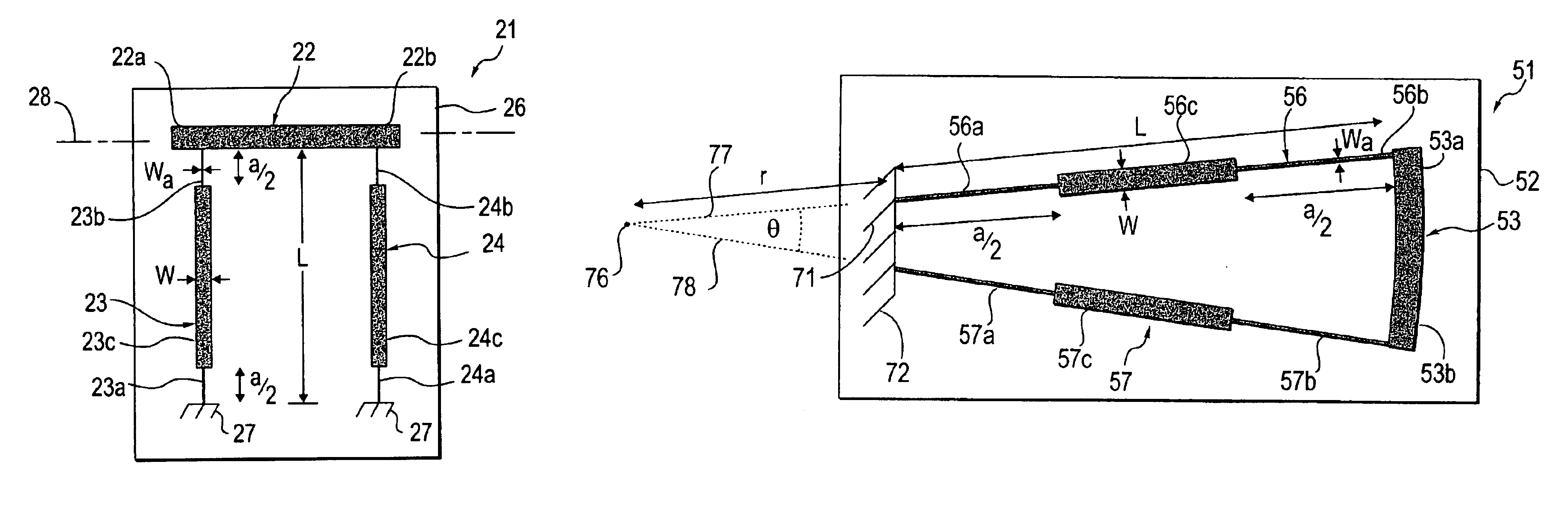 Miniature device with bossed suspension member