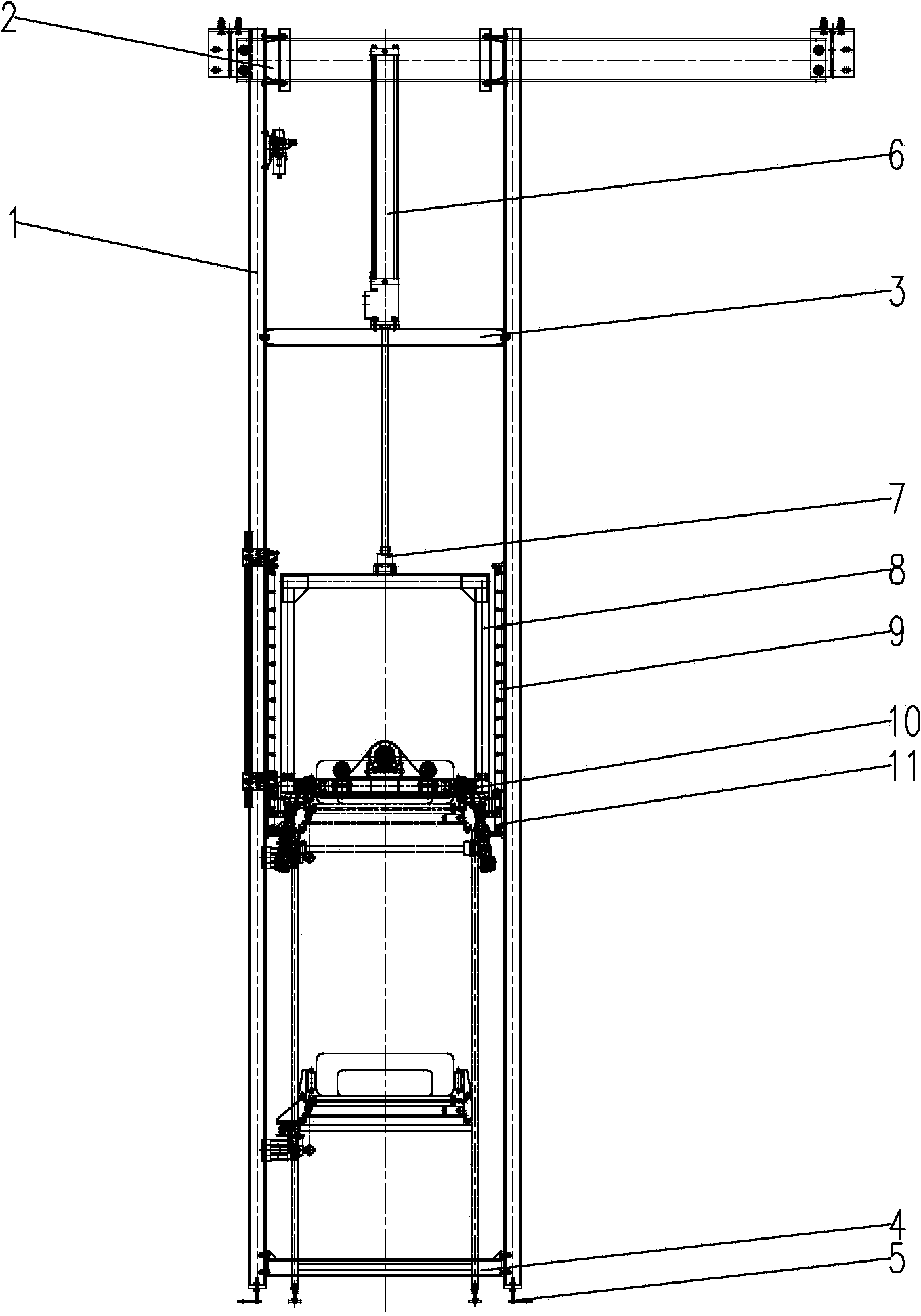 Tire clamping and positioning lifting machine