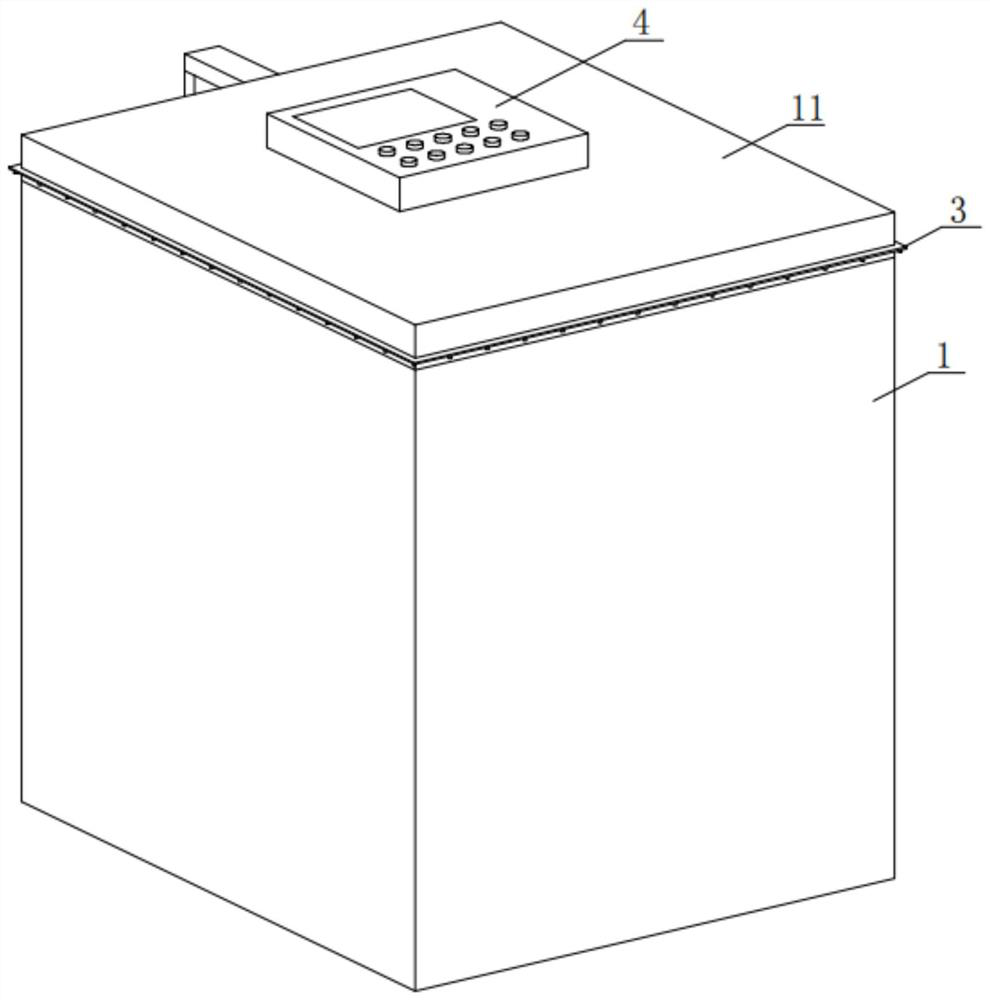 Freezing box cold air leakage detection and early warning device for cold chain equipment and implementation method of device