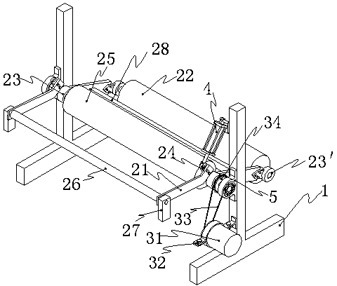 Automatic tension control device of non-woven fabric dividing and cutting machine