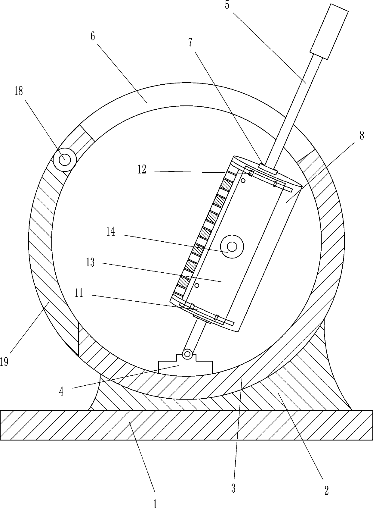 Golden egg shaking machine