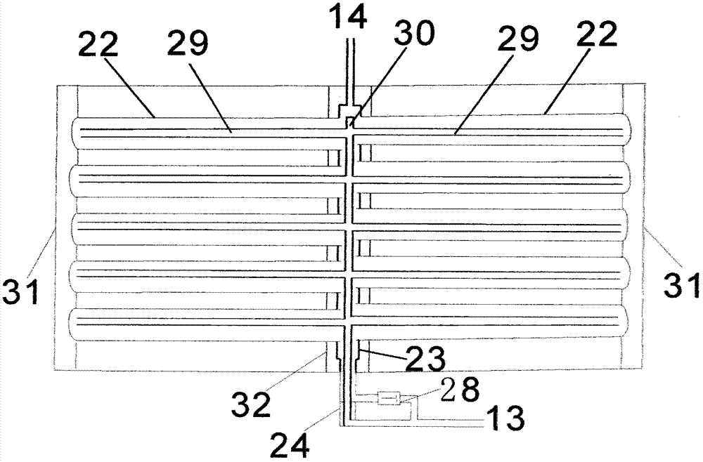 Split vacuum pipe type solar water heater