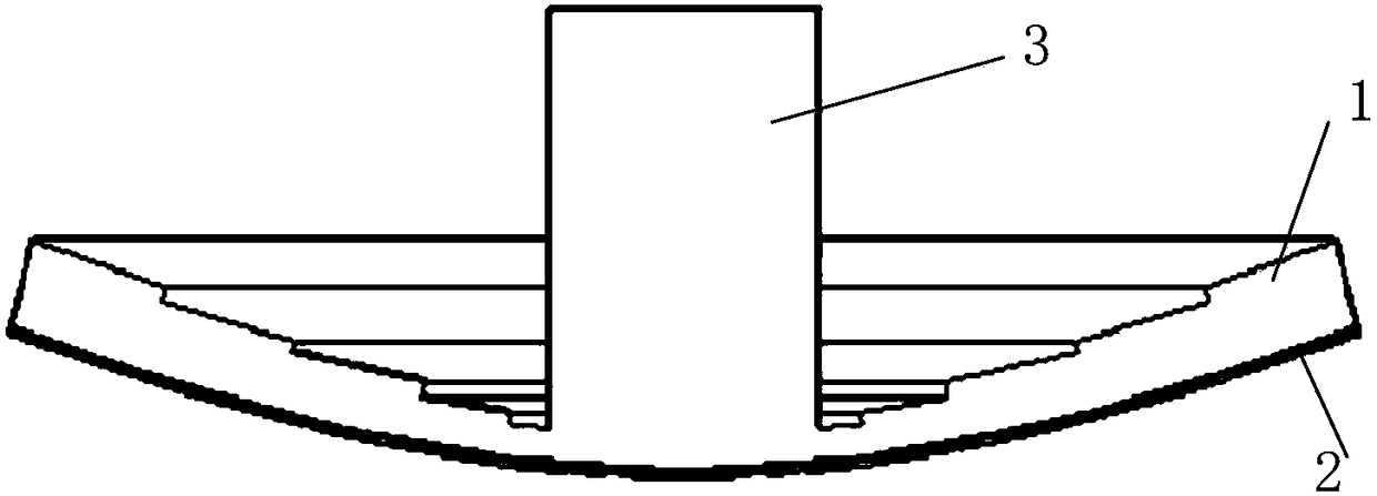 Frequency selection surface type curved surface dielectric and cassegrain antenna system