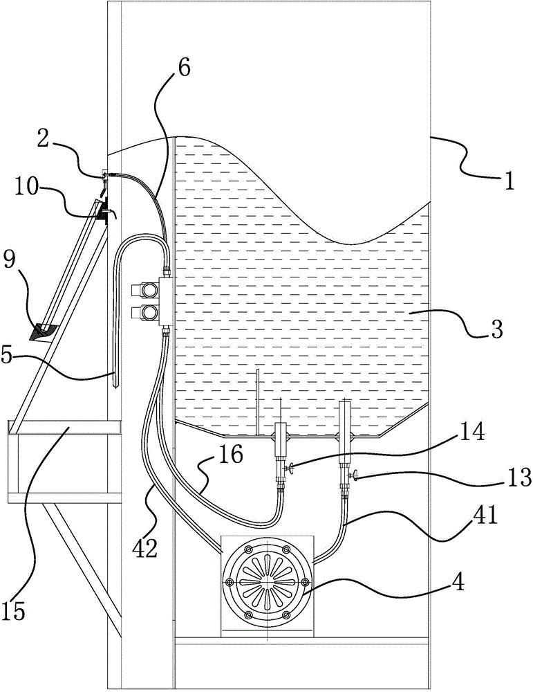 A fuel dispenser with a gas spring tube body