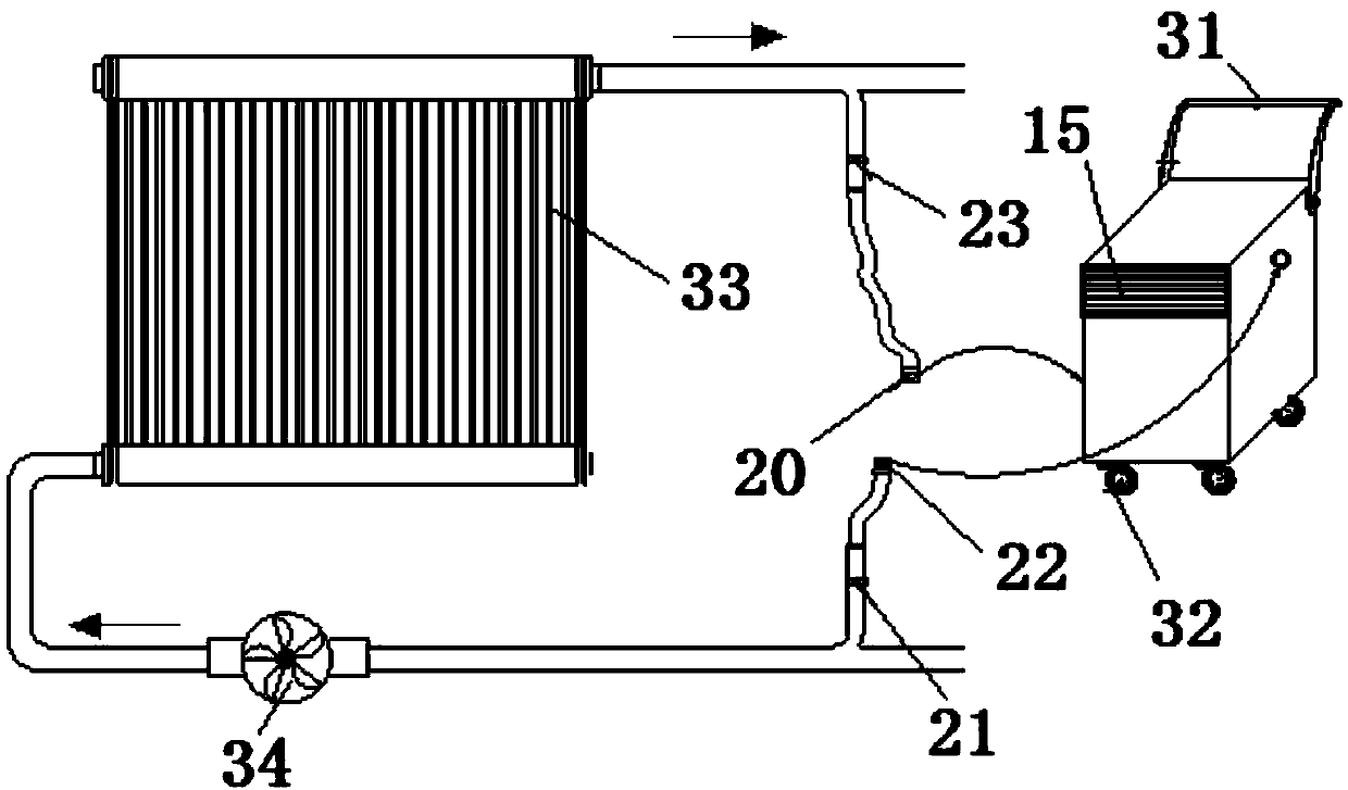 Charging-accumulating solar hot air heater