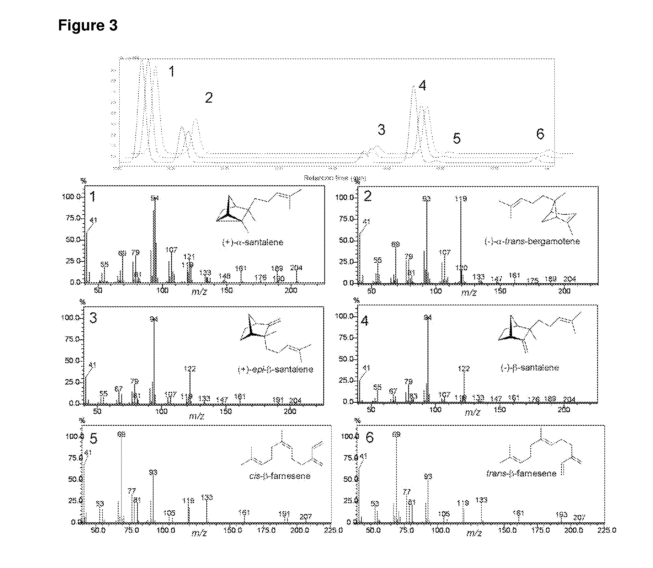 Terpene synthases from santalum