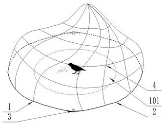 A kind of directional trapping system and trapping method for birds