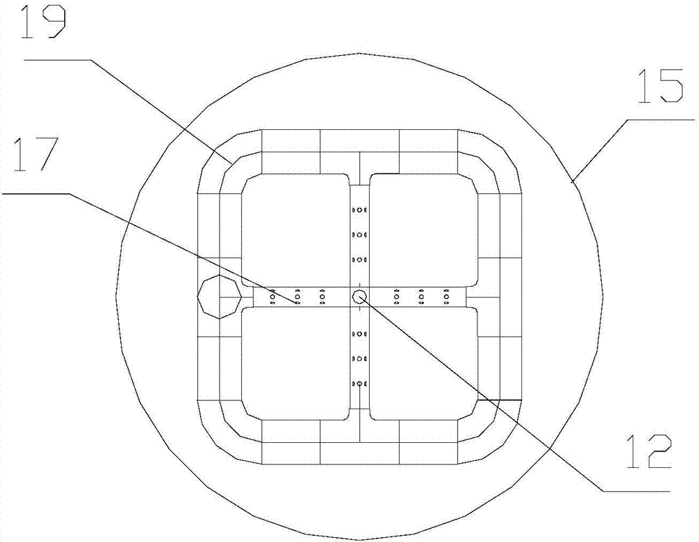 Front filter back flushing device and method