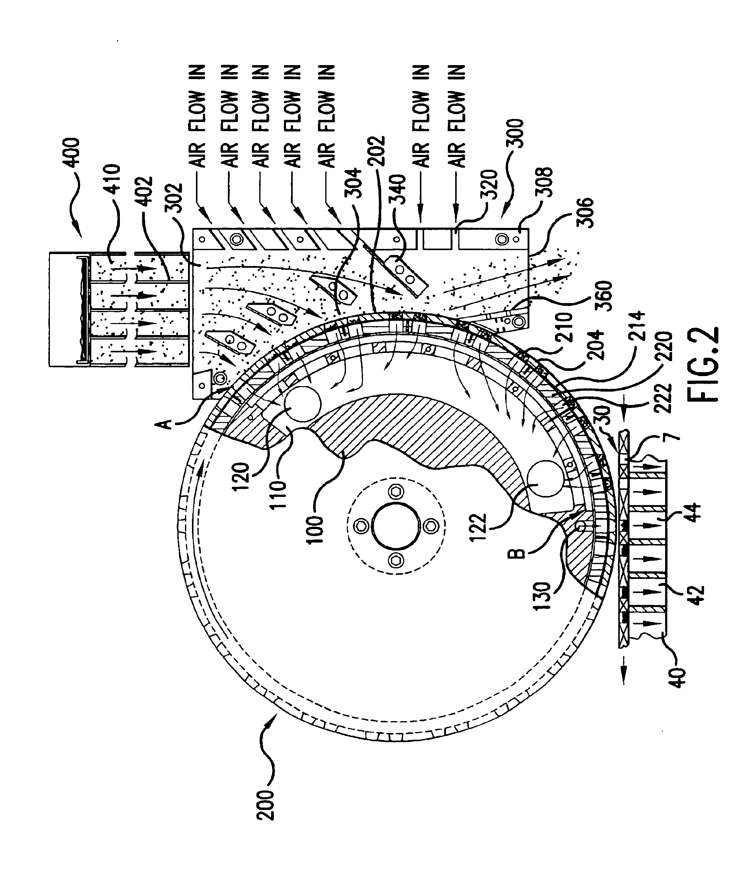 Apparatus and method for filling cavities with metered amounts of granular particles