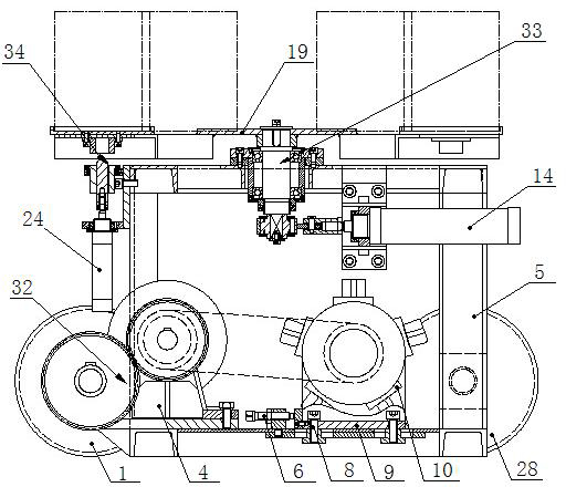 Pneumatic multi-station moving platform