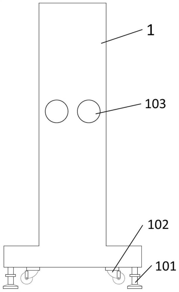 Foot transmission device for hip joint linkage exercise