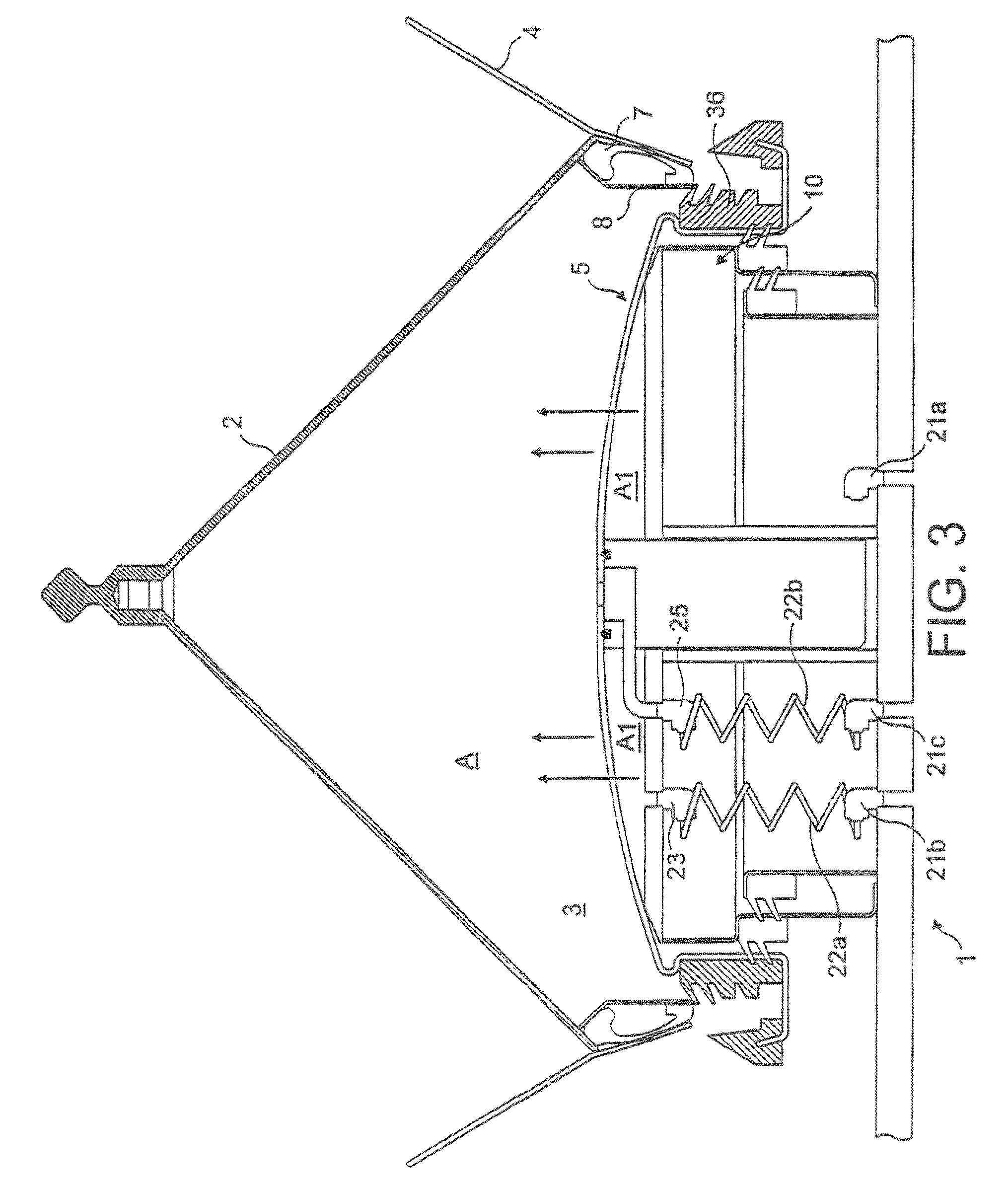 Method and apparatus for securing a closure in an aperture of a container