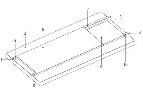 Stretcher-shaped terahertz wave polarizing beam splitter